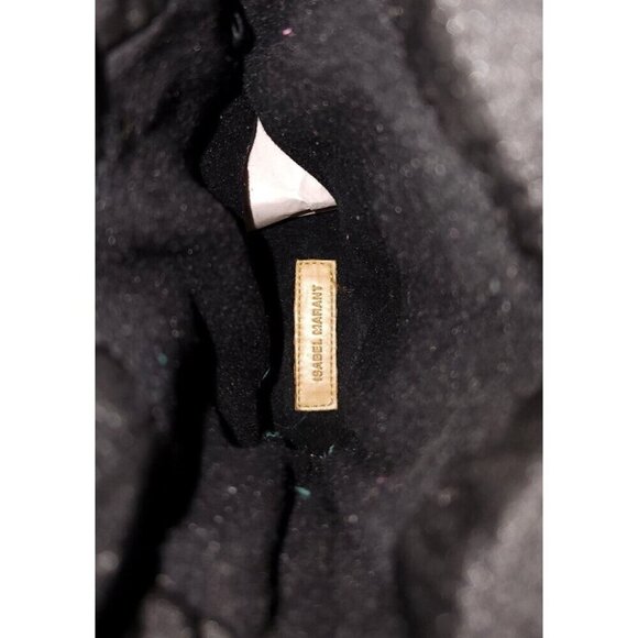 Isabel Marant Zenora Boots 37 US 6.5 Womens Black Fleece Lied $815 - Picture 11 of 14